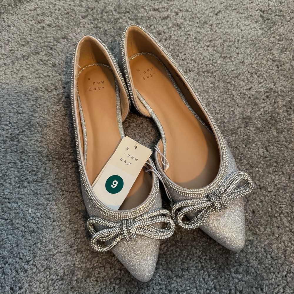 A New Day Silver Women's Flats